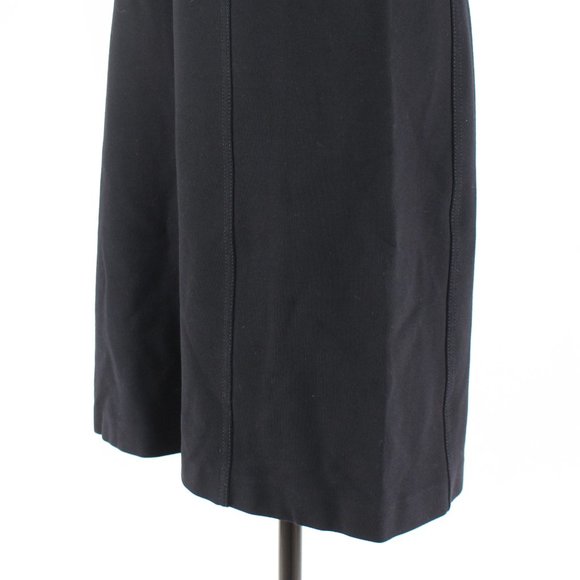 Tory Burch Colorblock Ivory Black Ponte V-Neckline Dress M Short Sleeve Mini - Picture 4 of 7